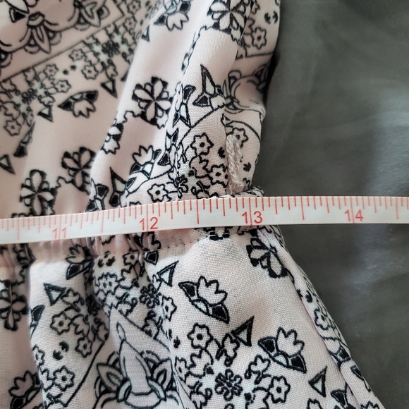 Childrens Place Girls Summer Fit Flare Hi Low‎ Dress Size XXL (16) Pink & Black - Picture 10 of 10